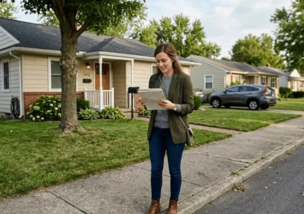 Young professional exploring how to get started in real estate with no experience