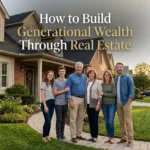 Family building generational wealth through real estate ownership and long-term property investing