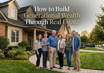 Family building generational wealth through real estate ownership and long-term property investing
