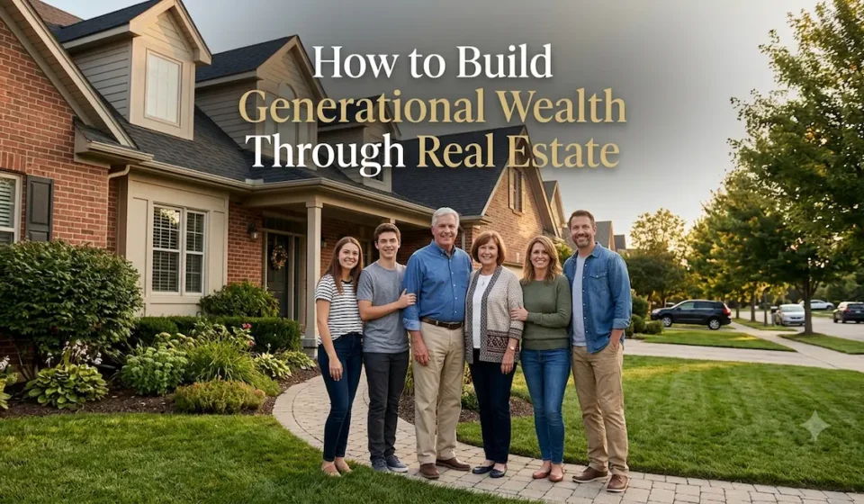 Family building generational wealth through real estate ownership and long-term property investing