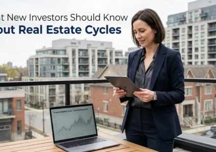 Real estate market cycles explained for new investors analyzing property market trends