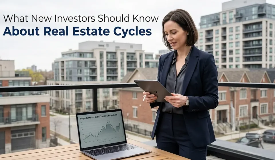 Real estate market cycles explained for new investors analyzing property market trends