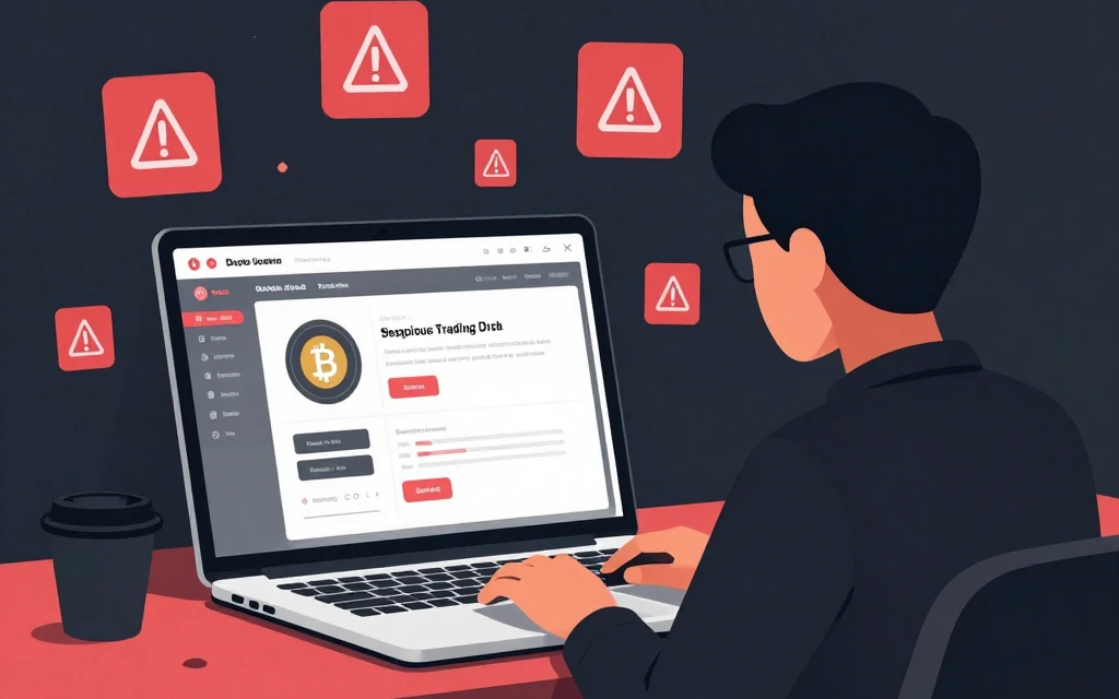 how to avoid crypto scams as a beginner — warning signs on trading platform