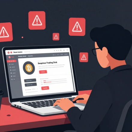 how to avoid crypto scams as a beginner — warning signs on trading platform
