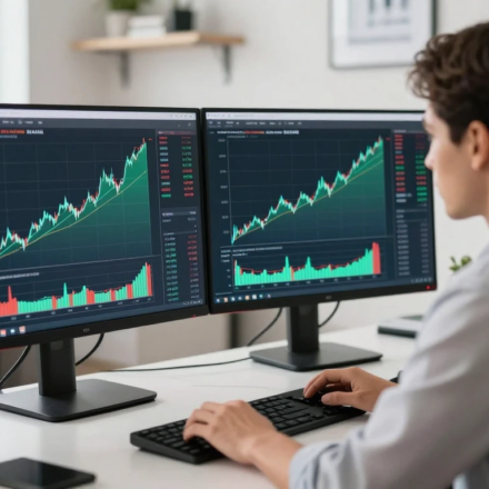 high-growth stocks analysis on stock market charts