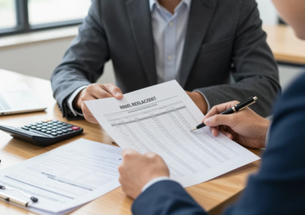 Handwritten real estate ROI calculation showing cap rate and cash-on-cash return